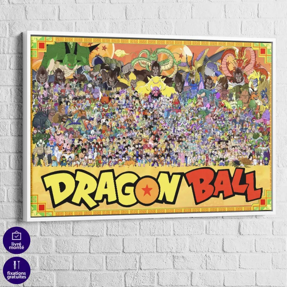 tableau plexiglas dragon ball pour setup gaming