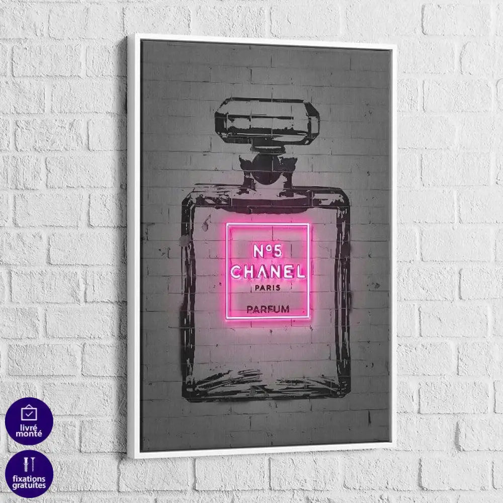 Tableau Fashion Chanel Rose - Montableaudeco