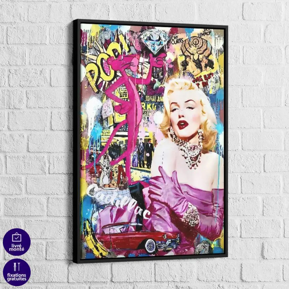 Tableau Fashion Monroe Pink - Montableaudeco