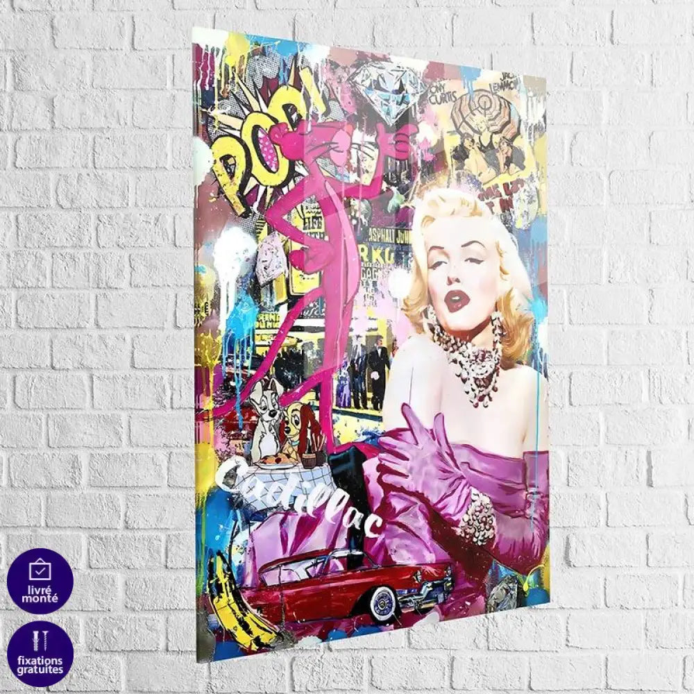 Tableau Fashion Monroe Pink - Montableaudeco