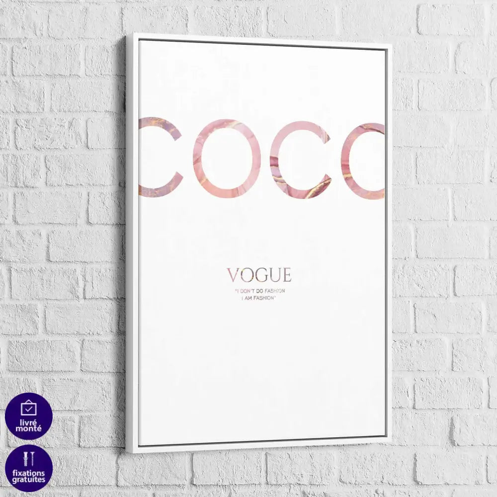 Tableau Fashion Prada et Coco Chanel - Montableaudeco