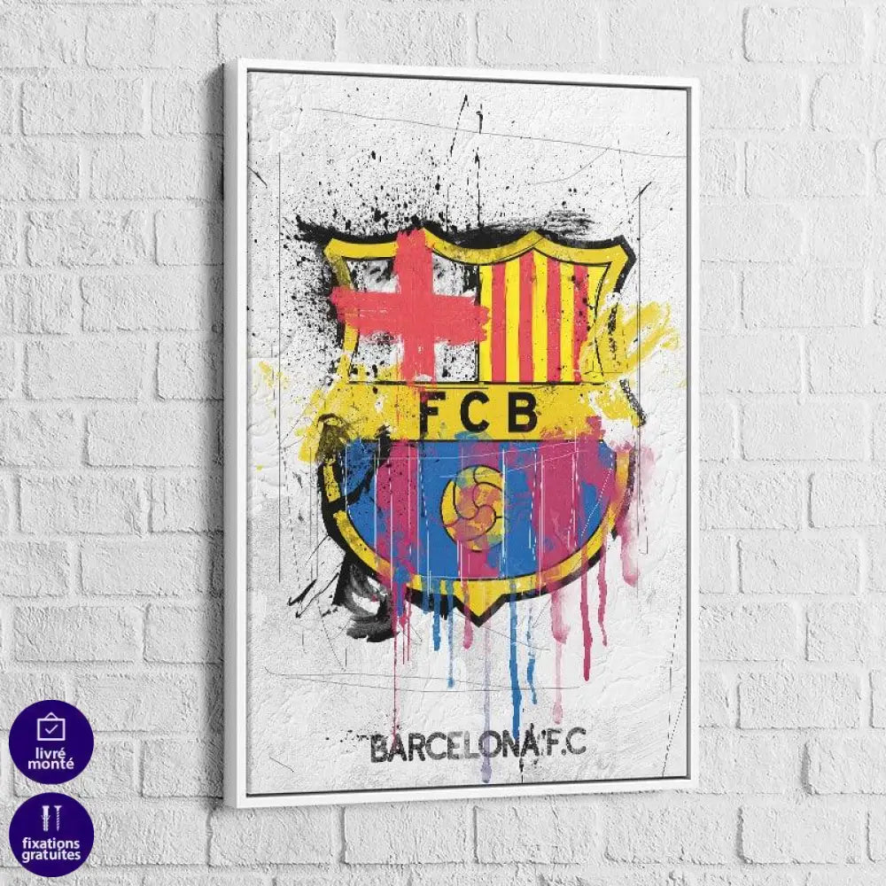 Tableau FC BARCELONE Graffiti - Montableaudeco