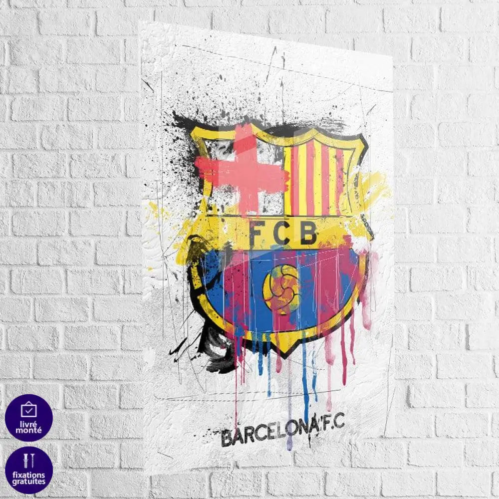 Tableau FC BARCELONE Graffiti - Montableaudeco