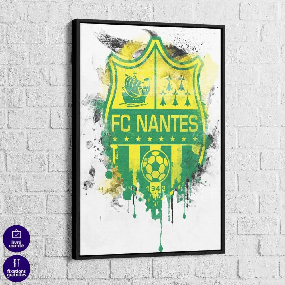 Tableau FC Nantes Graffiti - Montableaudeco