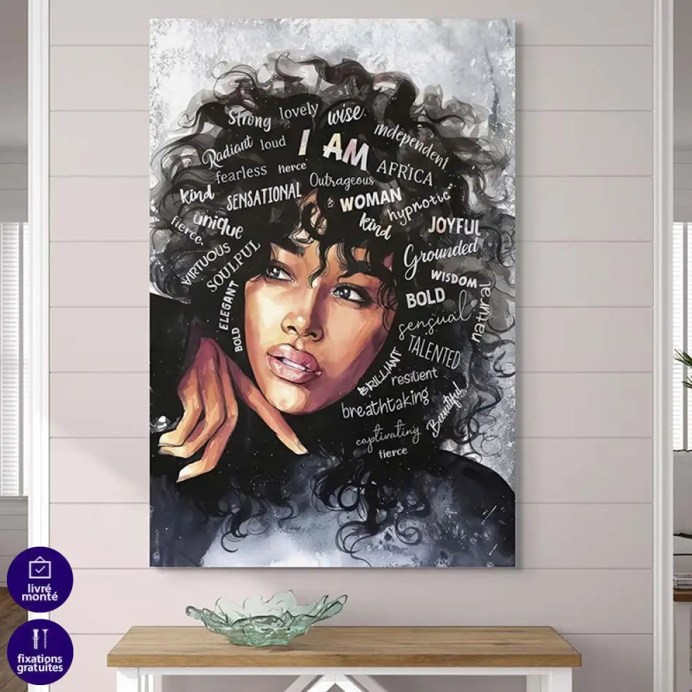Tableau Femme Africaine Fière et Libre