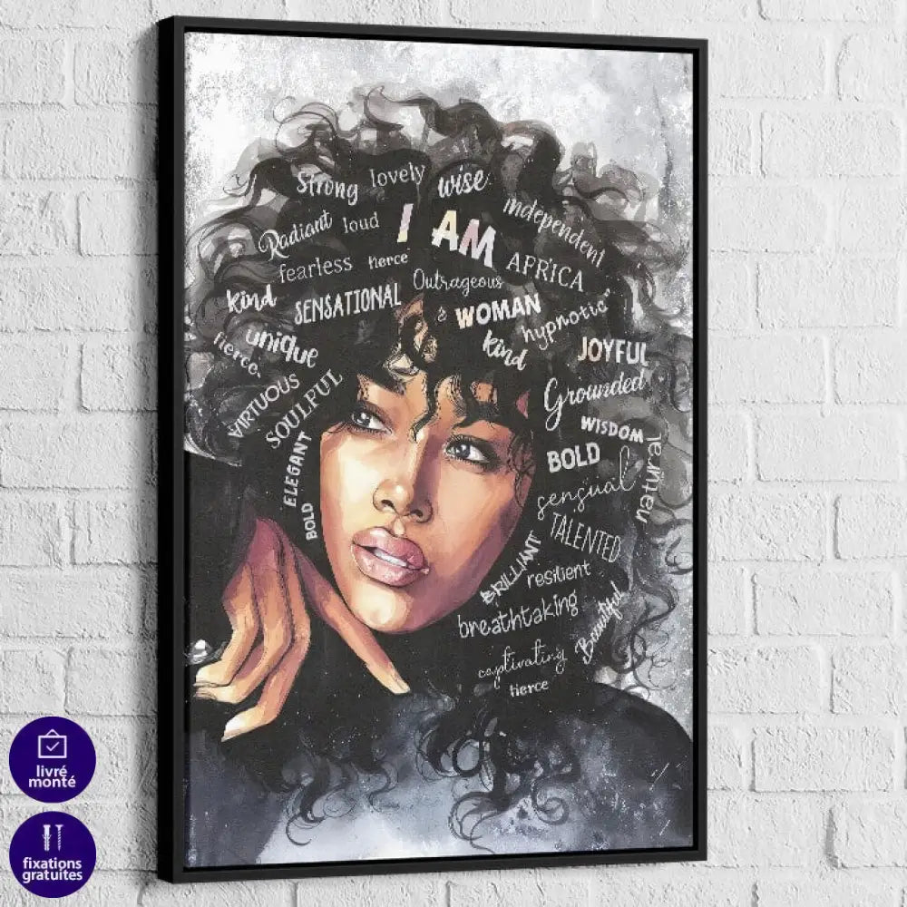 Tableau Femme Africaine Fière et Libre