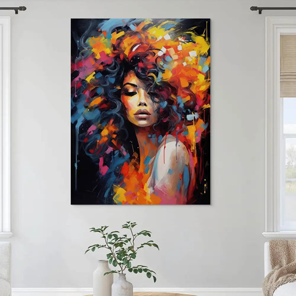 Tableau Femme Black Woman 40x60cm / Affiche sans cadre Tableau Femme