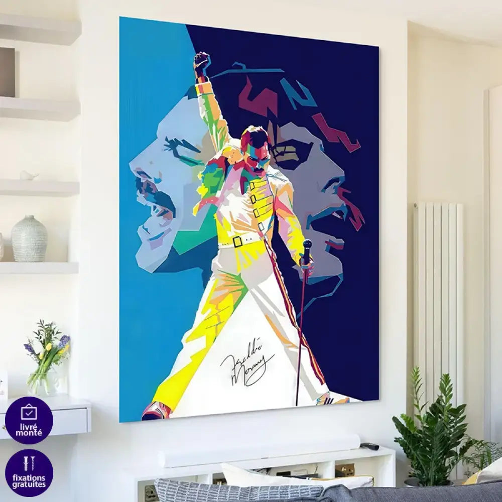 Tableau Freddie Mercury L’Instant Légendaire Tableau Célébrité