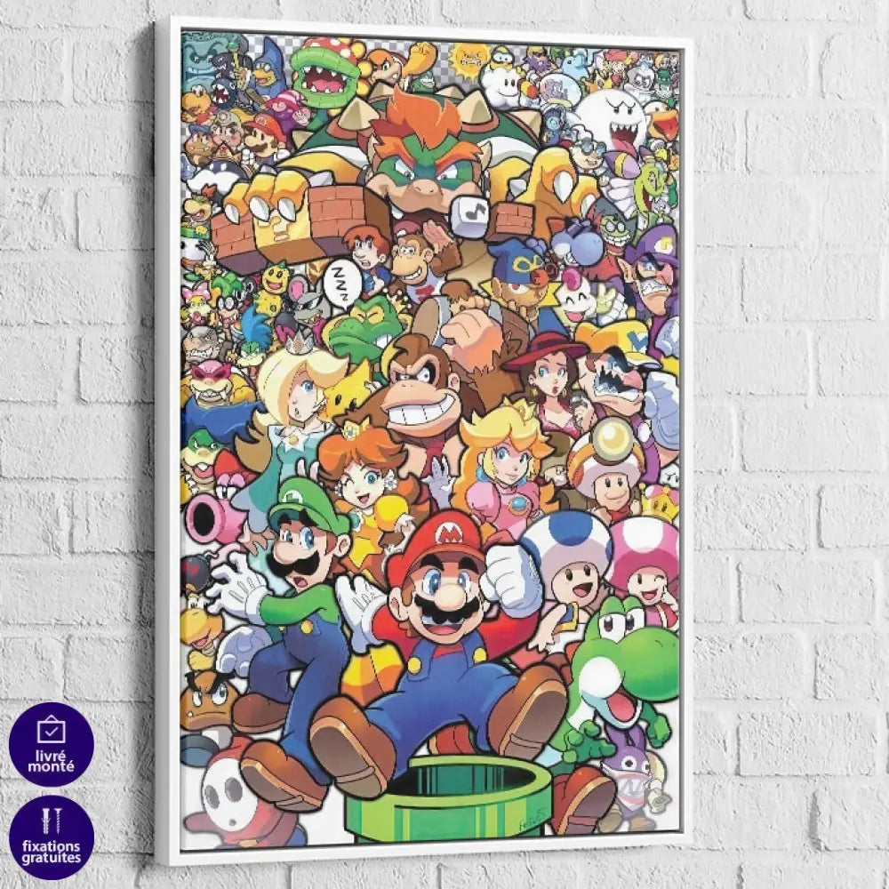 Tableau Gaming La Grande Famille de Mario e