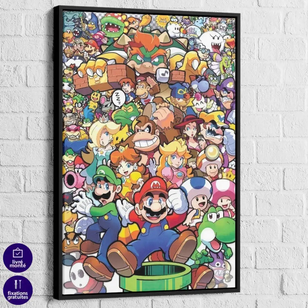 Tableau Gaming La Grande Famille de Mario d