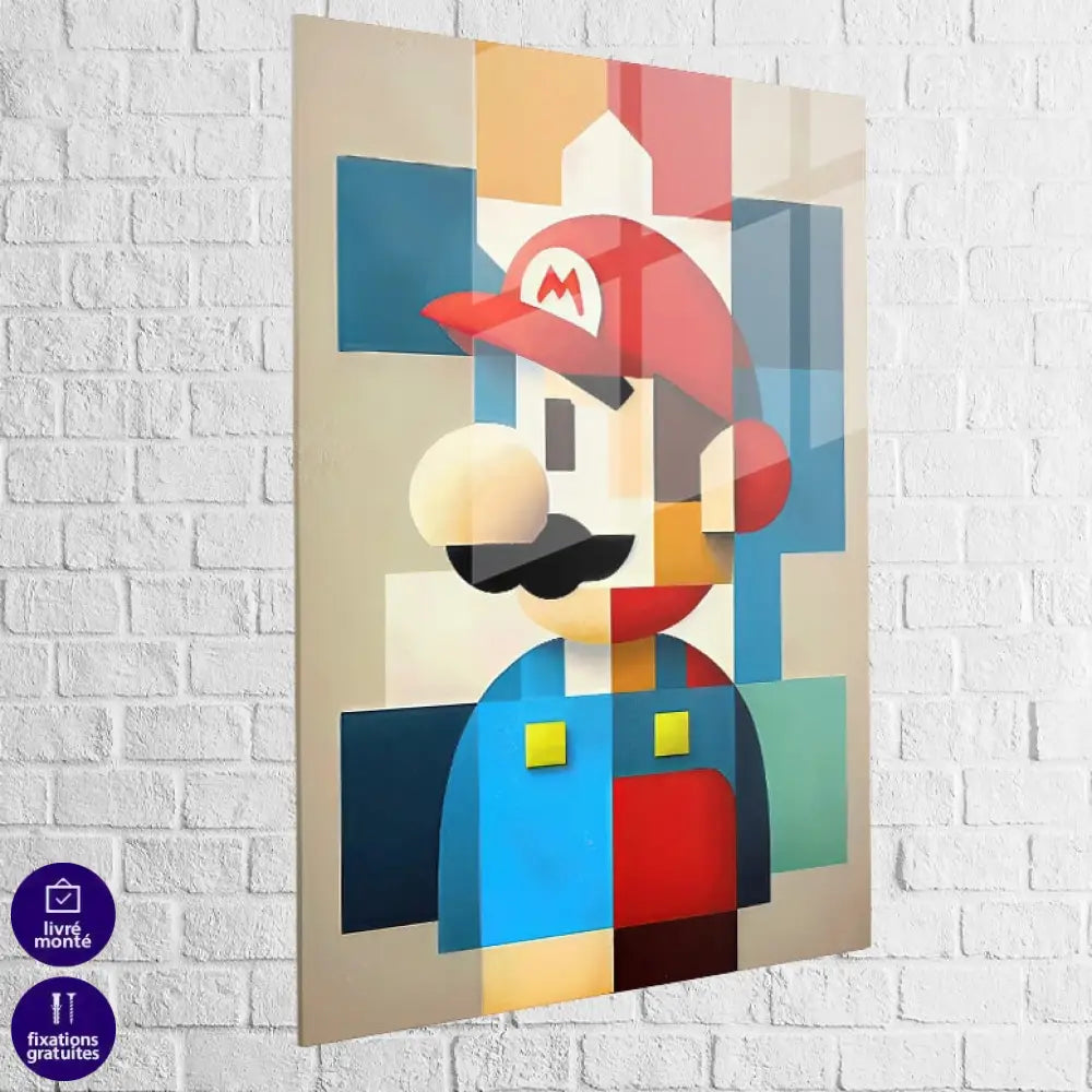 Tableau Gaming Mario Mondrian Style 6