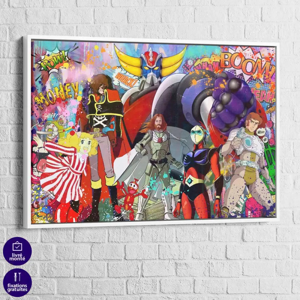 Tableau Goldorak et les amis - Montableaudeco