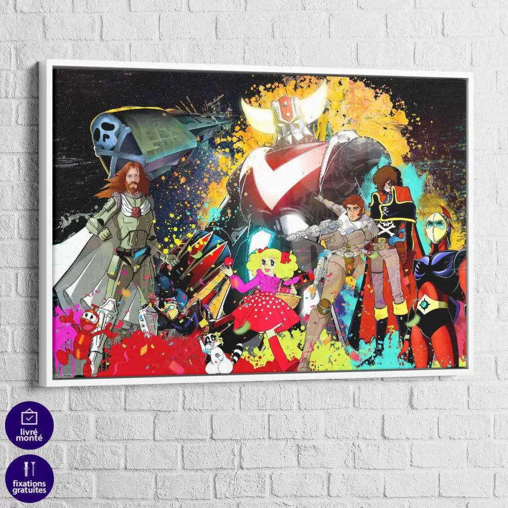 Tableau Goldorak Graffiti - Montableaudeco