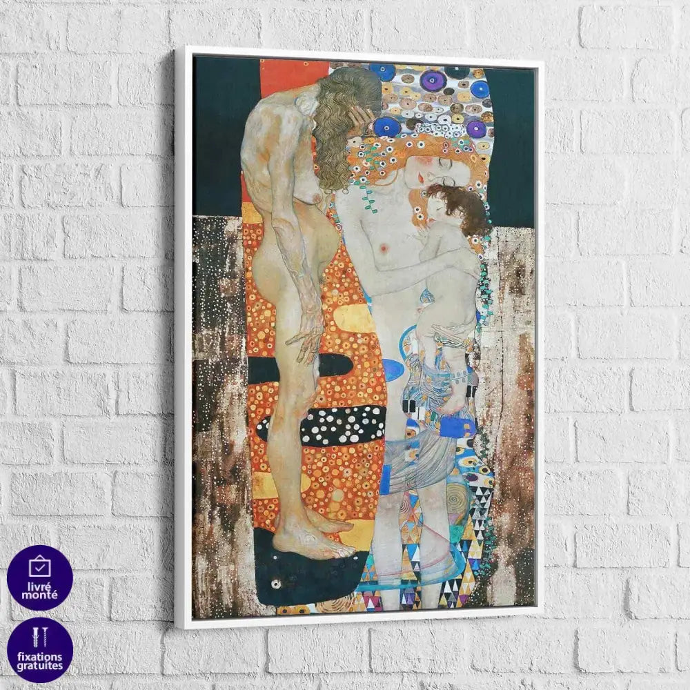 Tableau Gustav Klimt Les Trois Âges de la femme - Montableaudeco