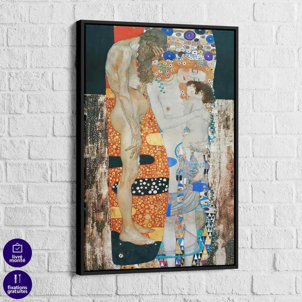Tableau Gustav Klimt Les Trois Âges de la femme - Montableaudeco