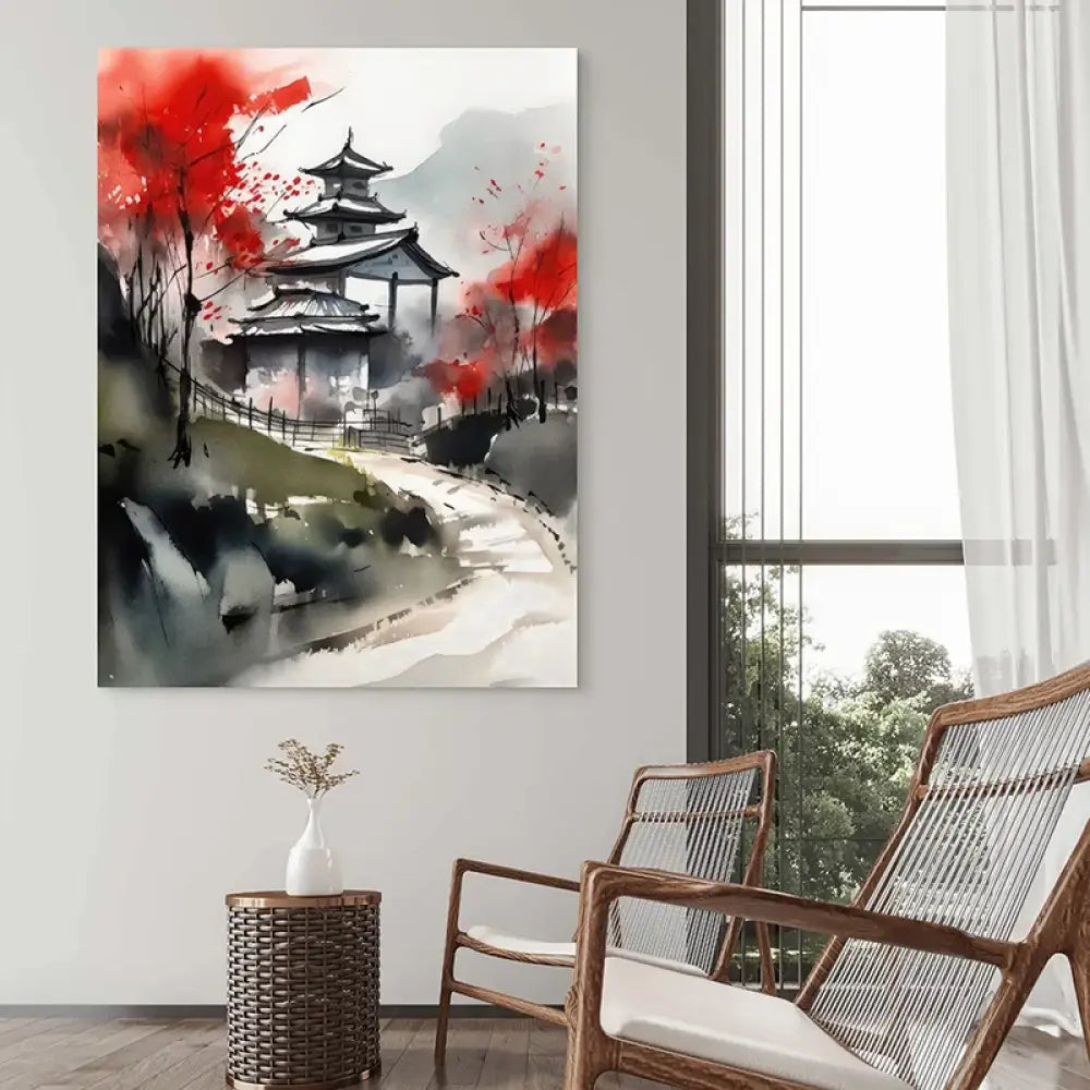 Tableau Japonais Tranquillité d’Automne Tableau Japonais