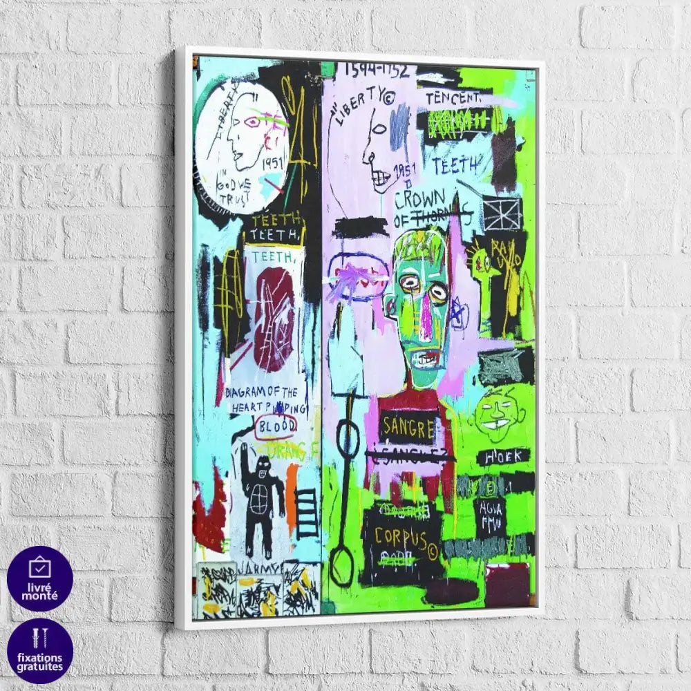 Tableau Jean Michel Basquiat In Italia - Montableaudeco