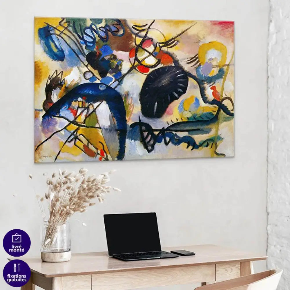 Tableau Kandisky | Black Spot | Les Promos et Livraison Gratuite b