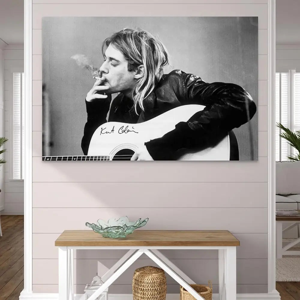 Tableau Kurt Cobain Tableau Abstrait