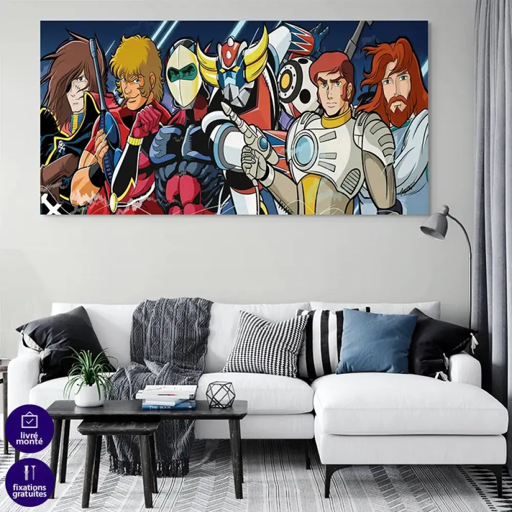 Décoration inspirée des séries animées cultes des années 80