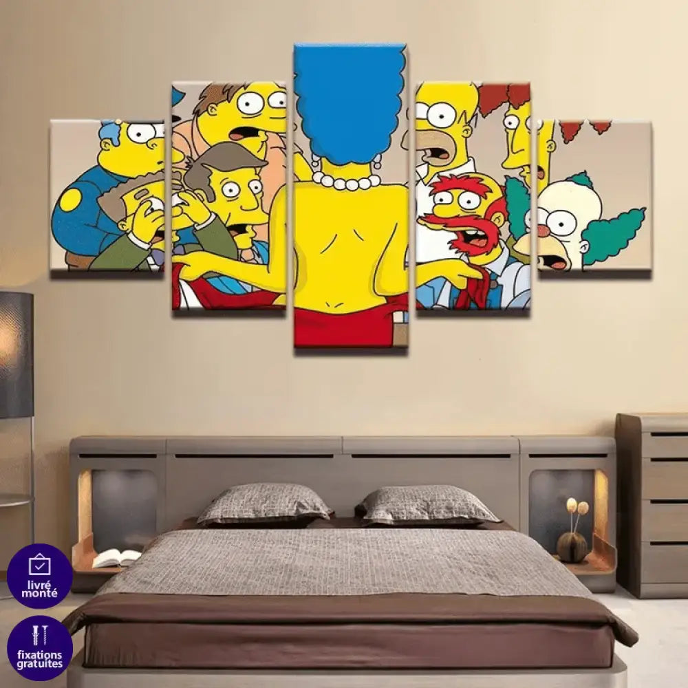 tableau Simpson 5 parties Montableaudeco