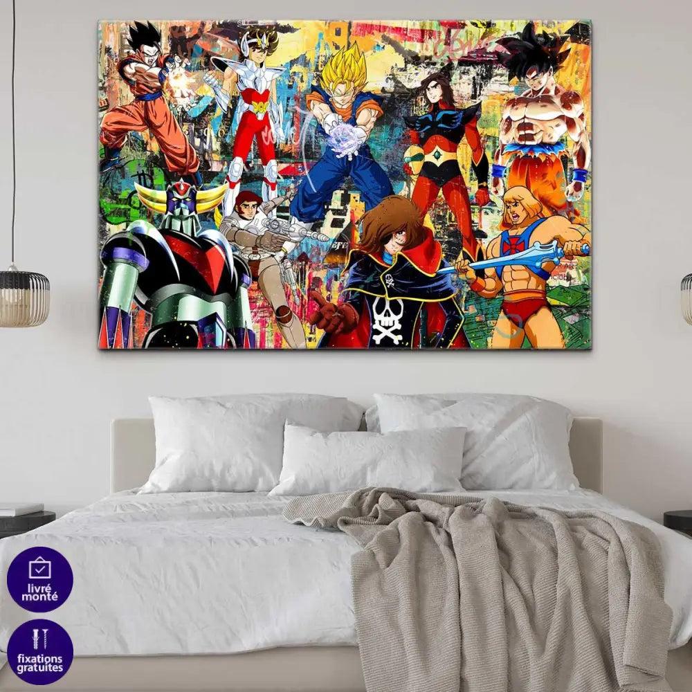 Tableau Les Super Héros de mon enfance - Montableaudeco
