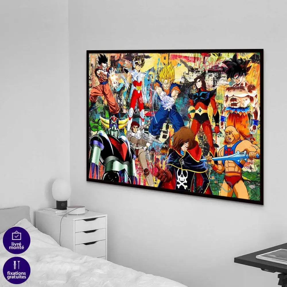 Tableau Les Super Héros de mon enfance - Montableaudeco