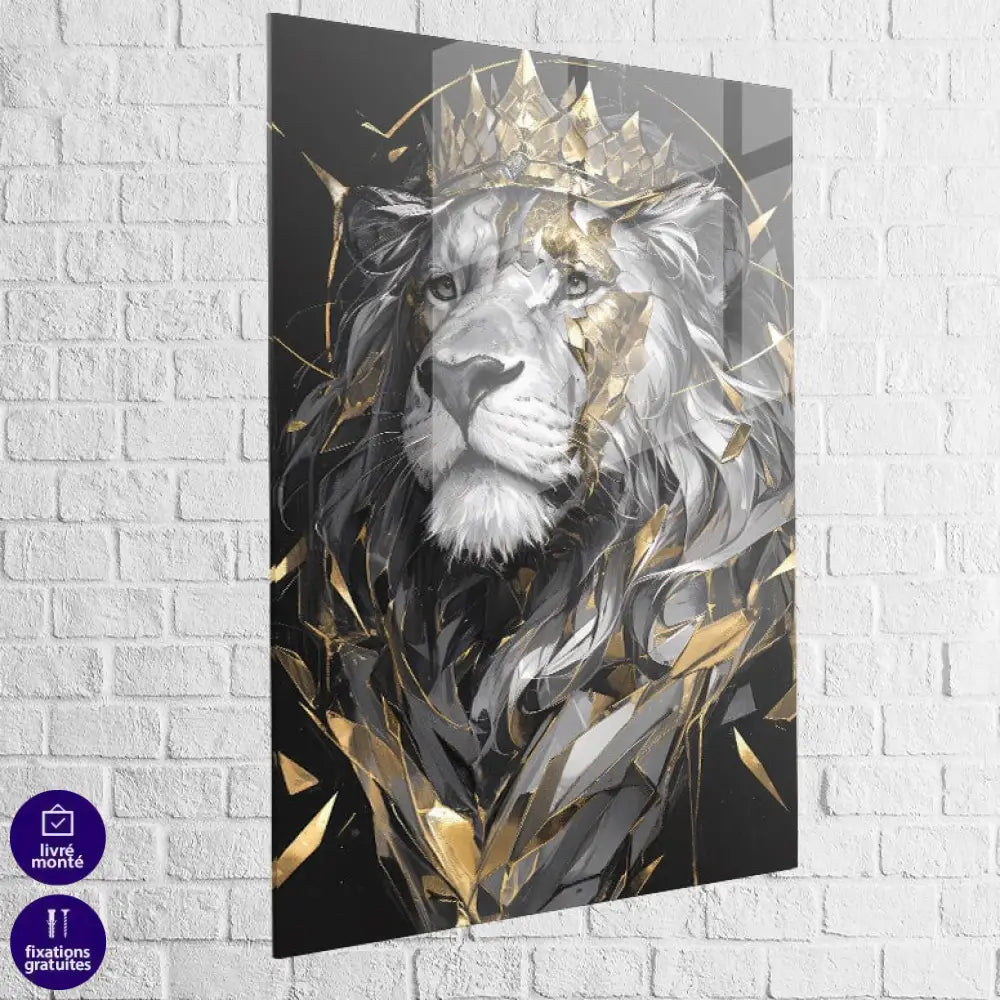 Tableau Lion Suprême 40x60cm / Plexiglas Tableau lion