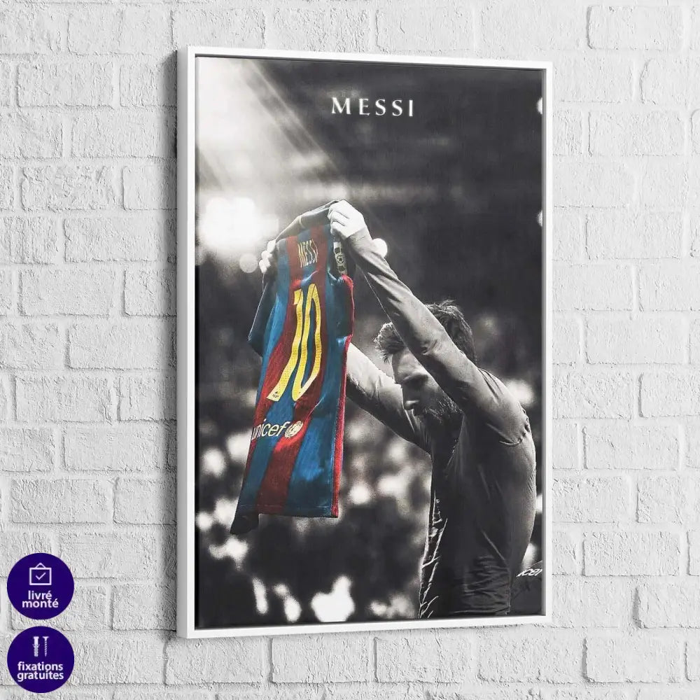 Poster Lionel Messi N°10 - Montableaudeco