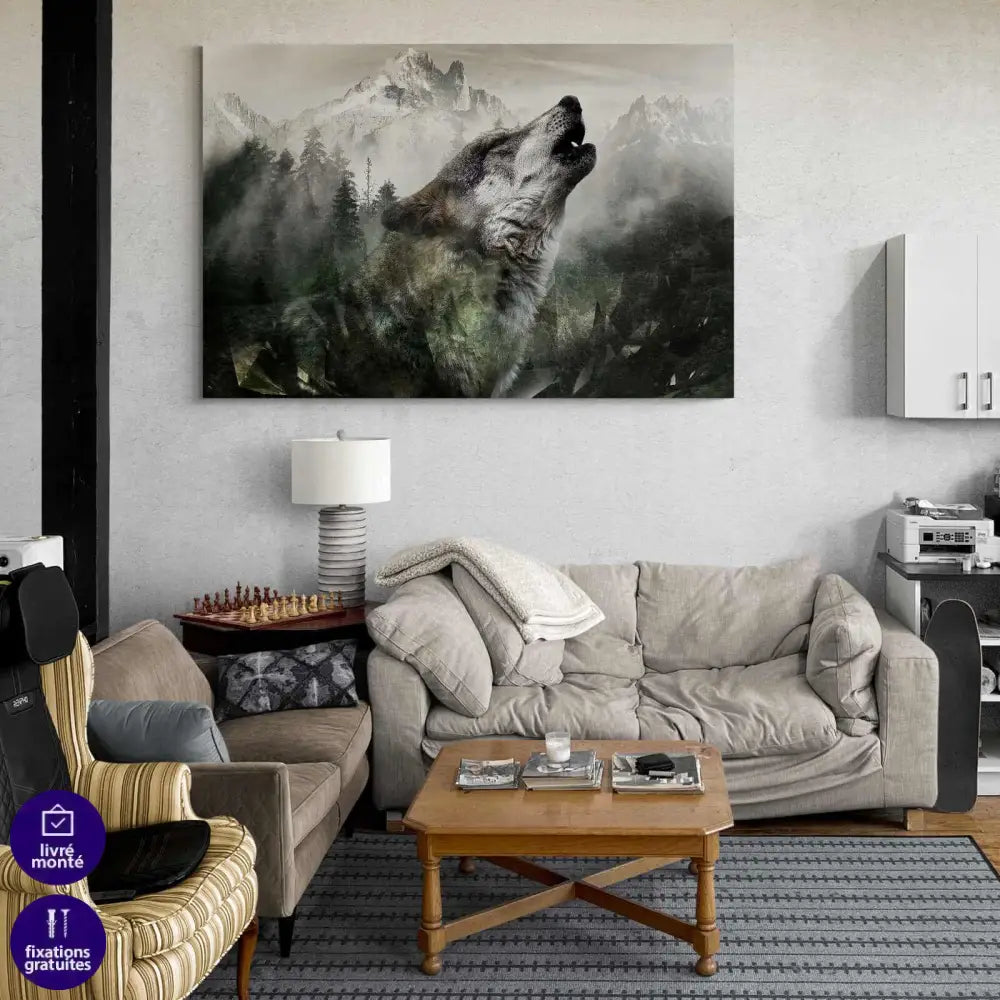 Tableau Loup de Montagne - Montableaudeco