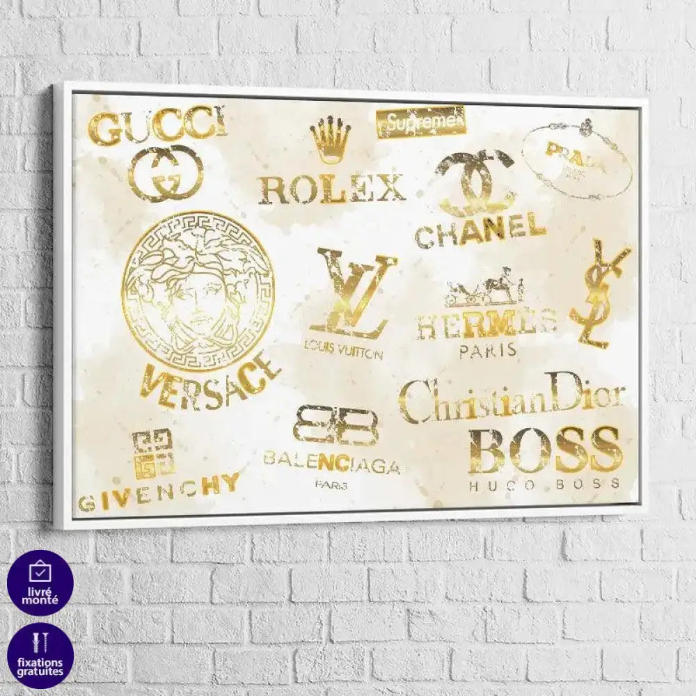 Tableau Fashion Brand Gold - Montableaudeco