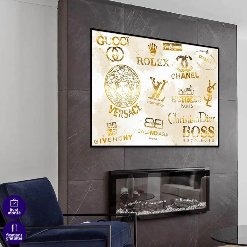 Tableau Fashion Brand Gold - Montableaudeco