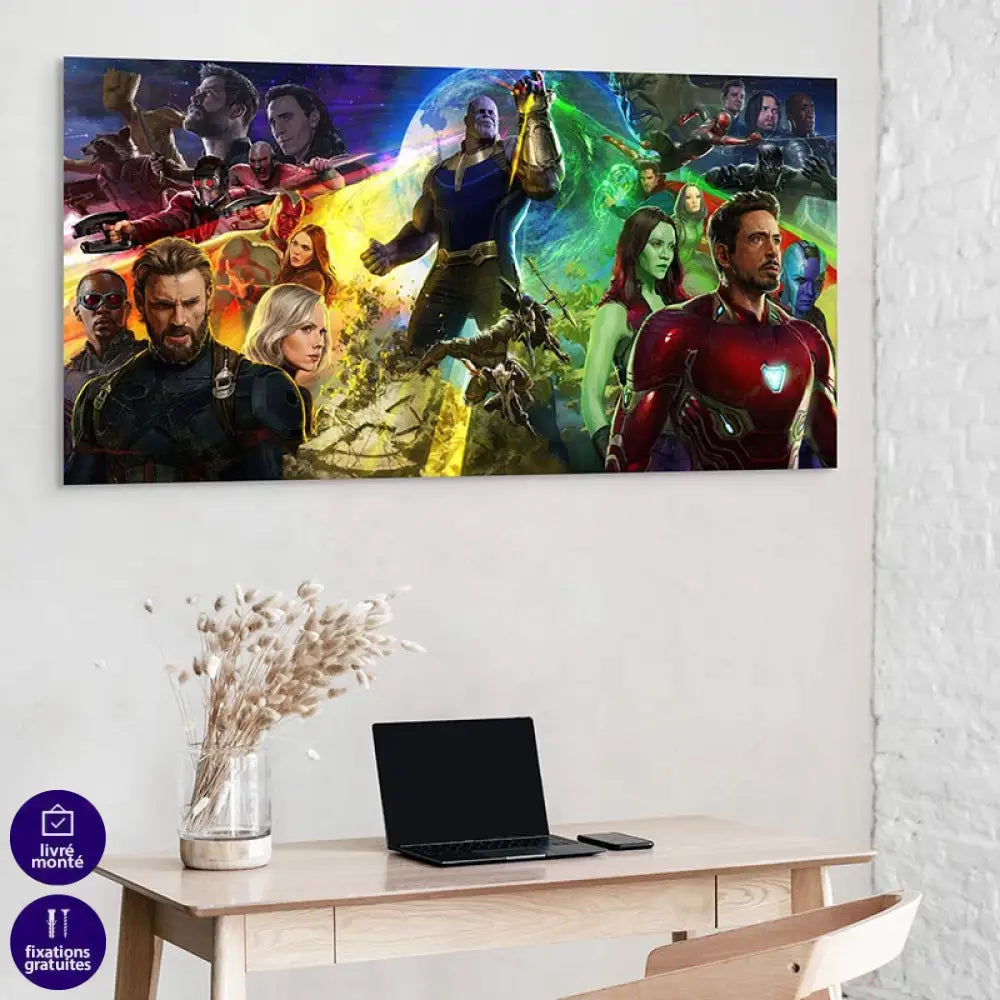 Tableau Marvel Avengers Tanos Tableau Marvel