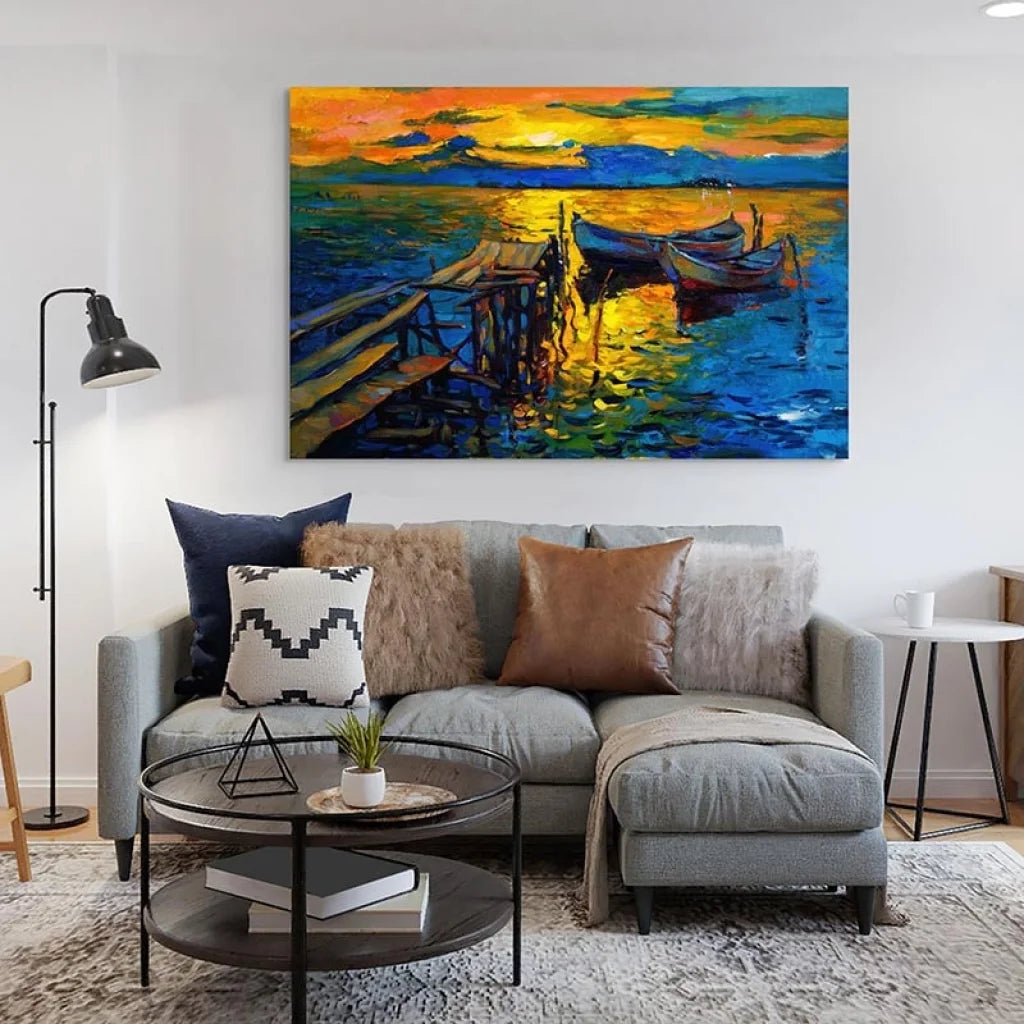 Tableau Mer Éclat du Soir Tableau Mer