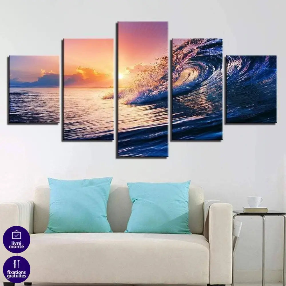 Tableau Mer La Vague - Montableaudeco