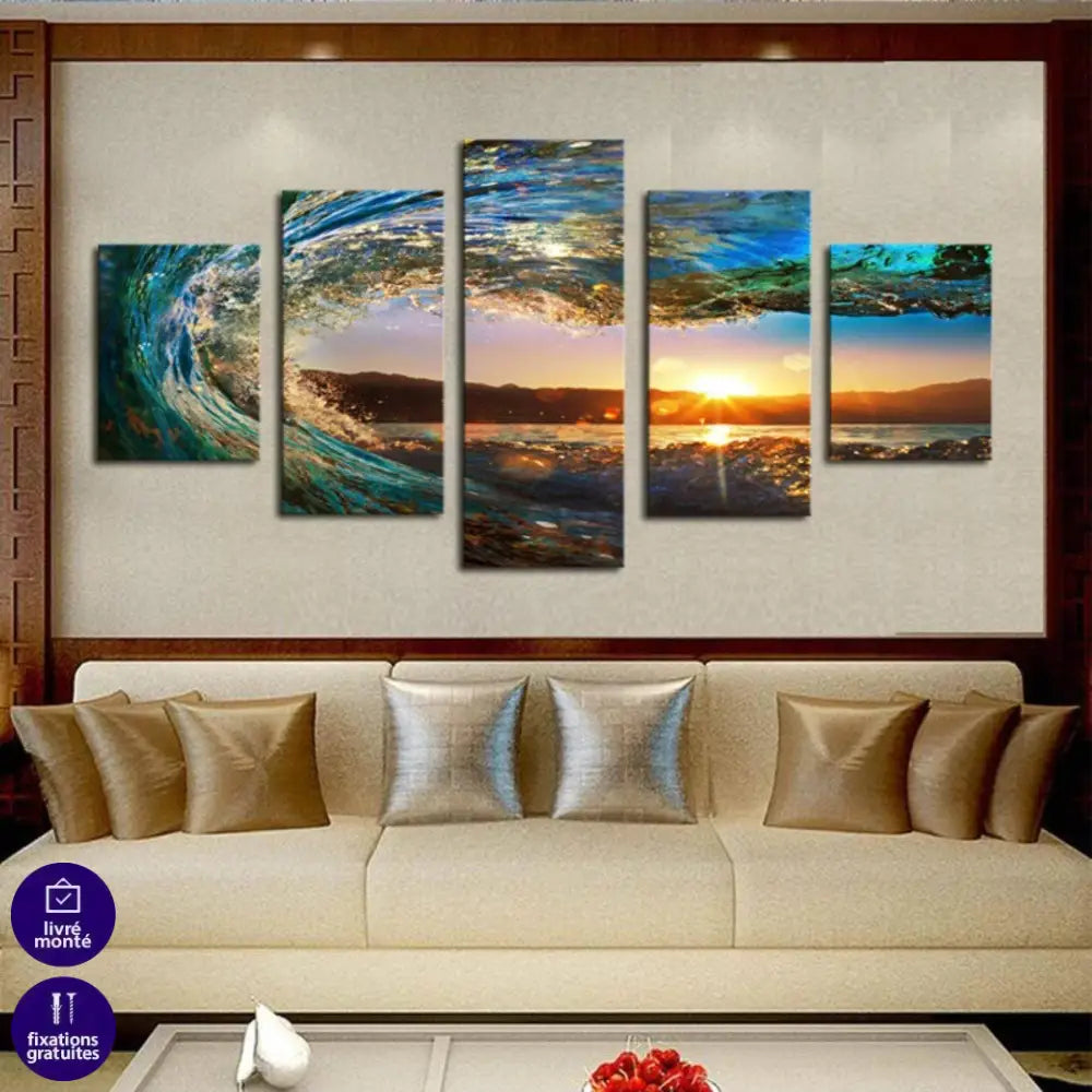 Tableau Mer Super Vague - Montableaudeco