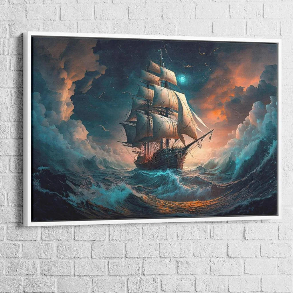 Tableau Mer Voilier mer démontéé - Montableaudeco