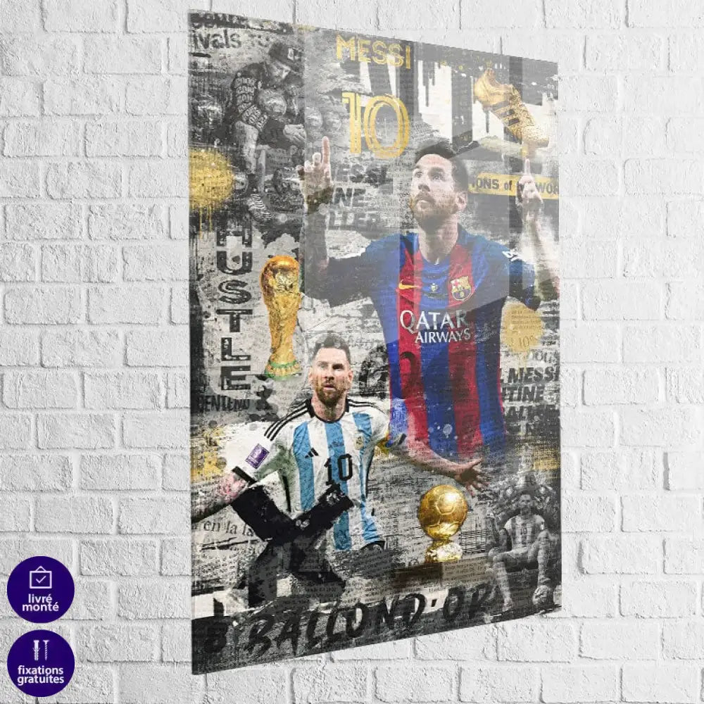 Tableau Messi Le Ballon D'or 5