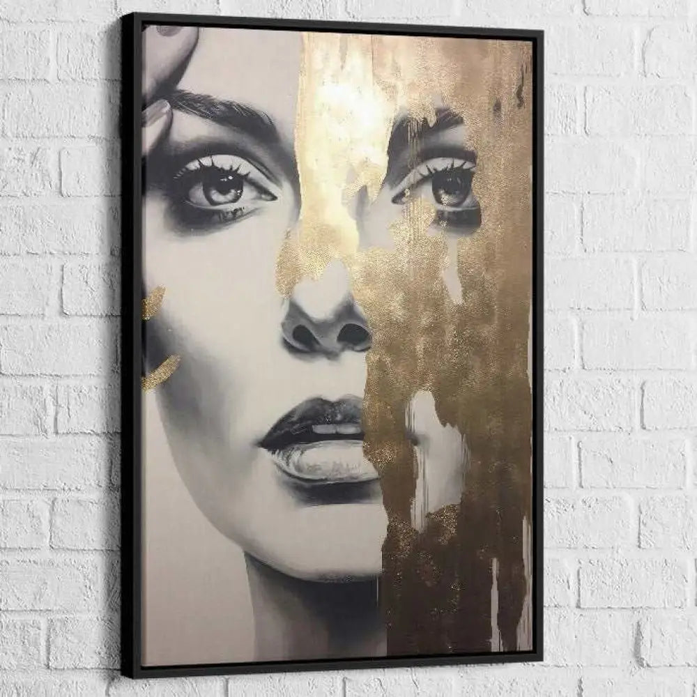 Tableau Moderne Aura de Glamour 40x60cm / Cadre Noir Tableau moderne