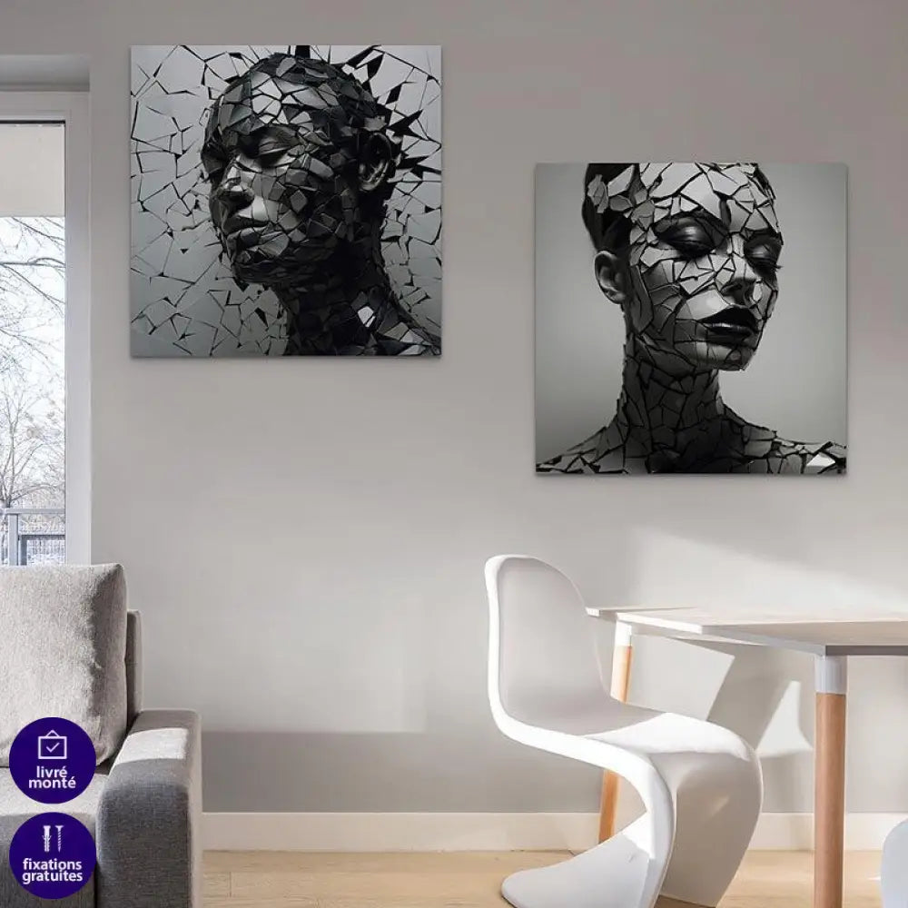 Tableau Moderne Femme Destruction - Montableaudeco