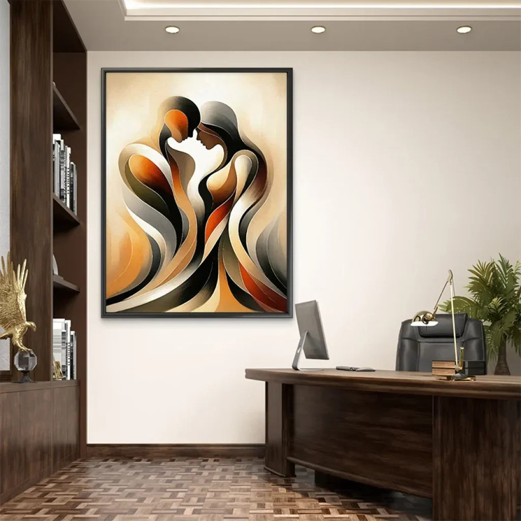 Art mural Harmonie Sensuelle - décoration intérieure élégante et raffinée