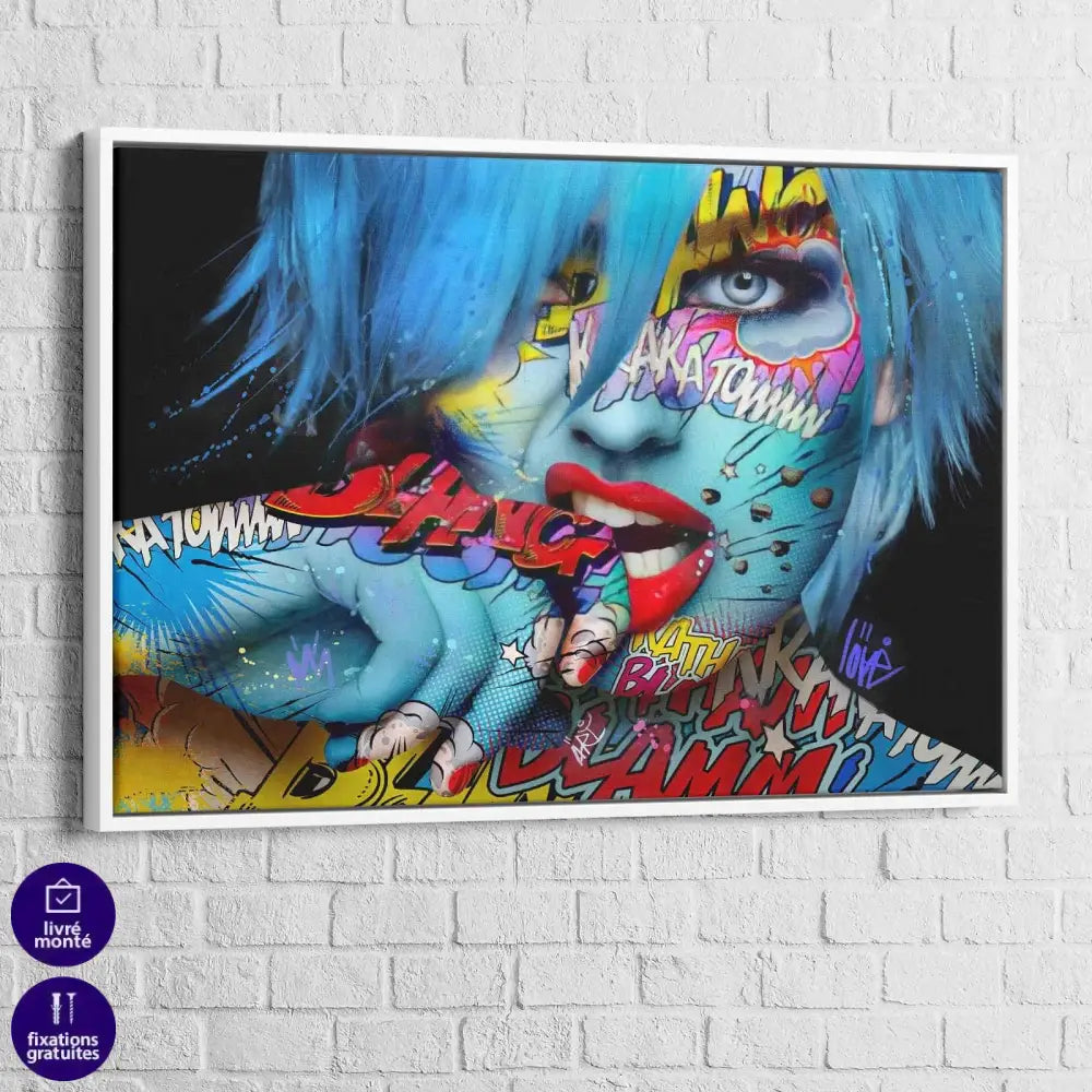 Tableau Moderne La Femme Tatoo - Montableaudeco