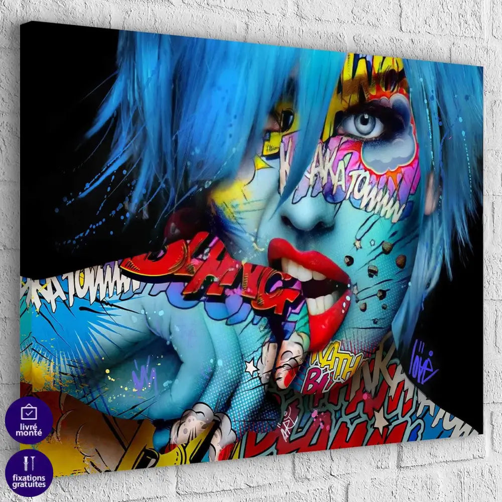 Tableau Moderne La Femme Tatoo - Montableaudeco