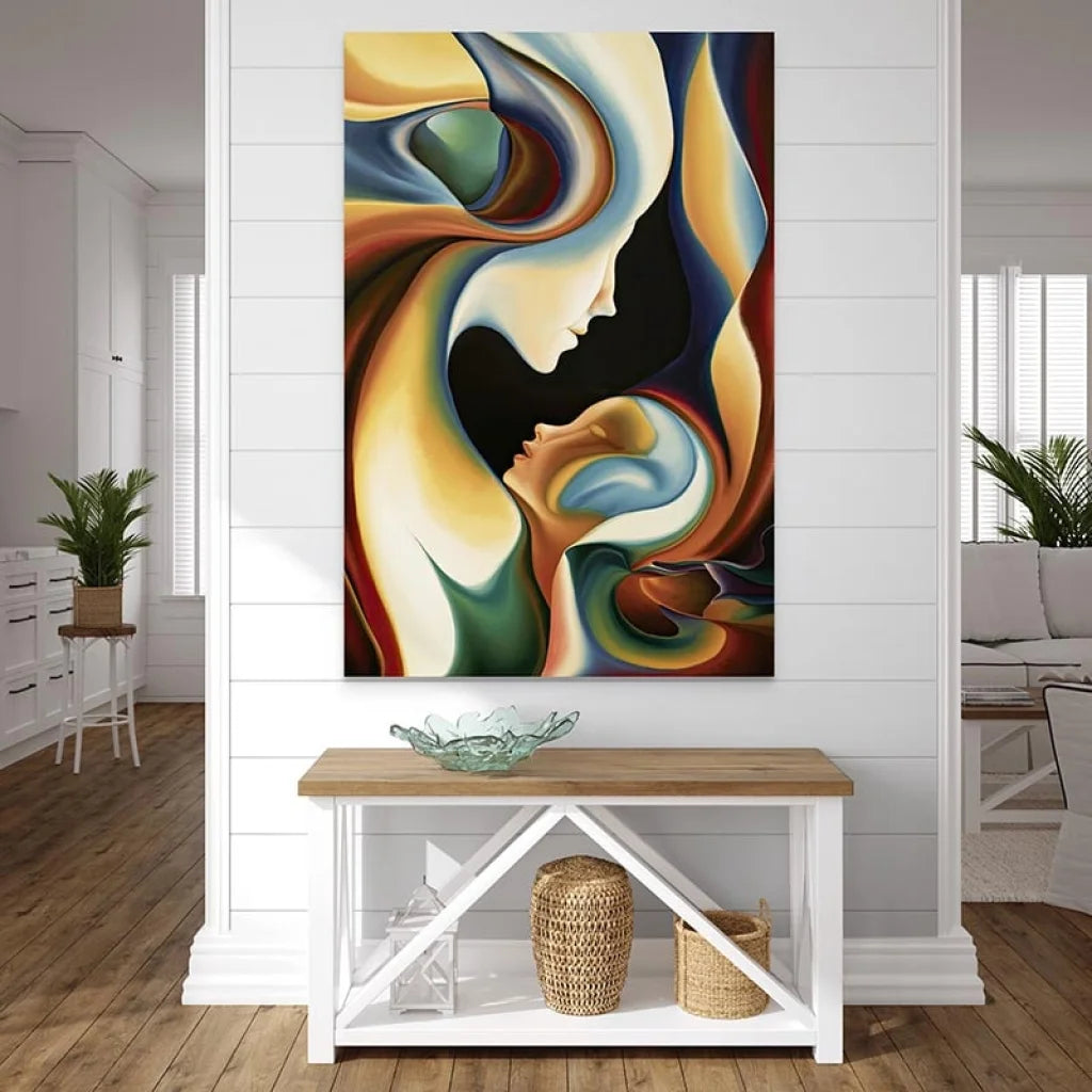 Tableau Moderne L’amour Eternel 40x60cm / Toile tendue sur châssis Tableau moderne