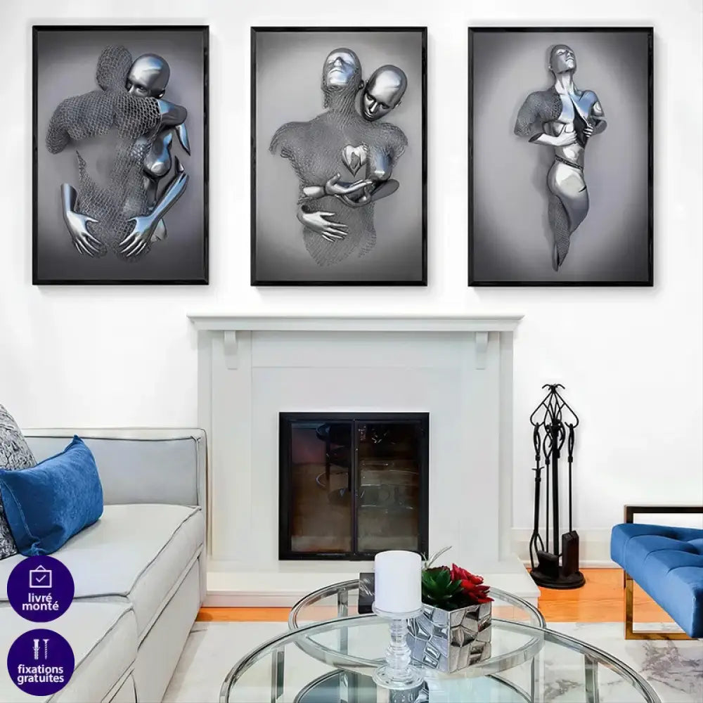 Tableau moderne élégant pour déco intérieure, tableau moderne unique et contemporain