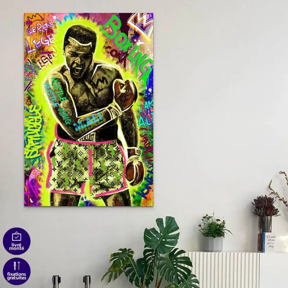 Tableau Mohamed Ali Louis Vuitton - Montableaudeco