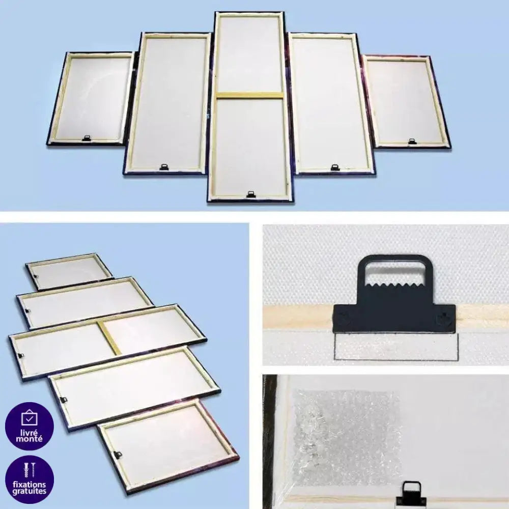 Tableau Naruto 5 Parties Héritage du Sensei - Montableaudeco