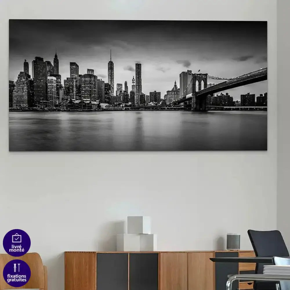 Tableau New York Noir et Blanc - Montableaudeco