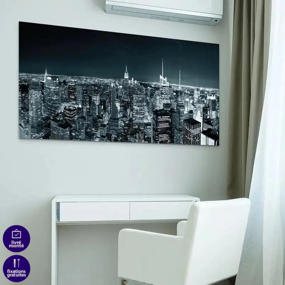 Tableau New York Ville Noir et Blanc - Montableaudeco