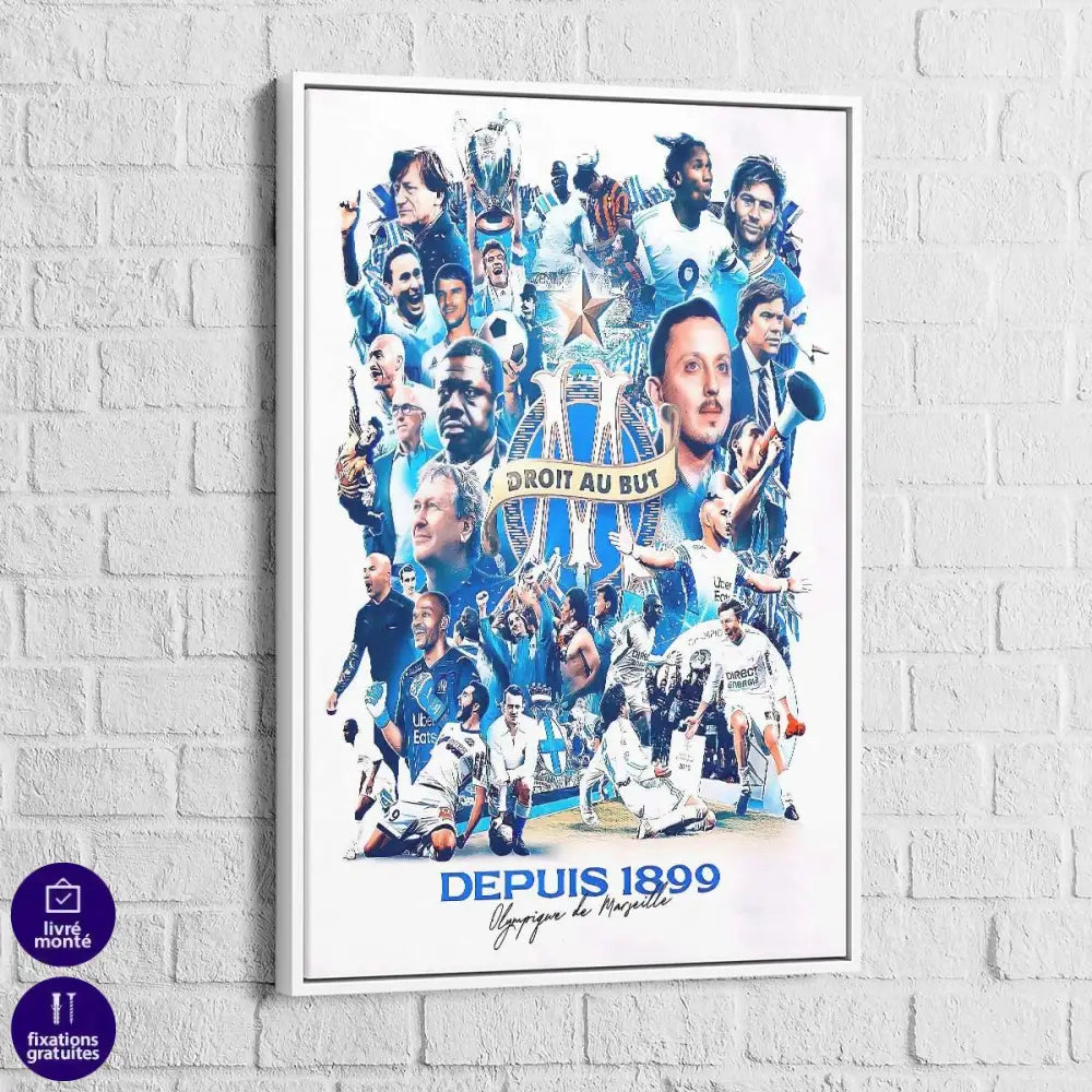 Tableau Olympique de Marseille Légendaires - Montableaudeco